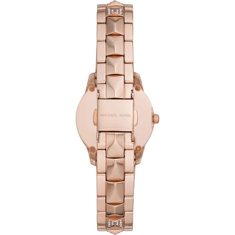 Michael Kors Runway Mercer Quartz Pink Mother of Pearl Dial Ladies Watch MK6856