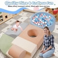 thumbnail image 6 of Yexmas 6-Piece Climbing Toys Soft Foam Set with Ball Pit,Indoor Play Gym Set for Toddlers Ages, 6 of 9
