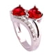 thumbnail image 3 of Anillo de piedra preciosa blanca y arcoíris con corte de corazón para mujer, joyería para amantes de la moda Wmkox8yii  fajkfhkj1408, 3 of 5