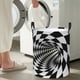 thumbnail image 5 of Fotbe 3D Vortex Illusion Cesto de Ropa con Asas, Cesto Impermeable de Gran Capacidad, Bolsa de Lavado para Dormitorio, Cesto de Ropa con Ruedas y Asas-Small, 5 of 6