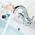 thumbnail image 2 of M11052 Lucca, Retro Sink Faucet, Vintage Bathroom Mixer, Chrome Plated, Silver & M20502 Bathroom Dump, Pop Up Sink Plug, Chrome Plated, Silver, 2 of 5