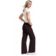 Landau Women's 9502 Urbane Relaxed Drawstring Pant Cocoa Large Petite