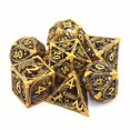 thumbnail image 1 of Hollow Polyhedron Dragon Metal Dice Suitable For Dungeons And Dragon RPG MTG Tabletop Games D&D Trailblazer Shadow And Math Teaching Suit 7-piece Set, 1 of 5