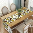 thumbnail image 4 of Halloween Pumpkin Table Runner Seasonal Fall Autumn Thanksgiving Kitchen Dining Table Decoration Runners for Indoor Outdoor Home Party Decor 13 x 48 Inches, 4 of 5