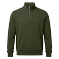 thumbnail image 4 of Migroa Mens Solid Color Half Zip Sweatshirt, Stand Collar Hoodless Top Sport Casual Shirt Long Sleeve, 4 of 4