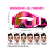 thumbnail image 2 of Googles Motocross De Tácticas Xtellar Ajustables Para Sport Gafas, 2 of 3