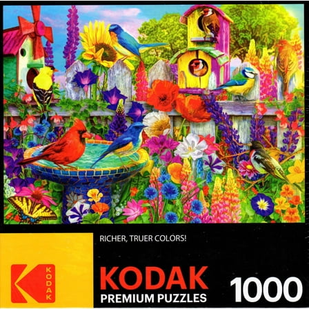 Cra-Z-Art Kodak 1000-Piece Bird Bath Garden Adult Jigsaw Puzzle