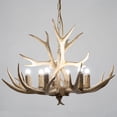 thumbnail image 6 of Vintage Antler Chandelier Ceiling Light Retro Deer Horn Pendant Lamp  6-Light US, 6 of 13