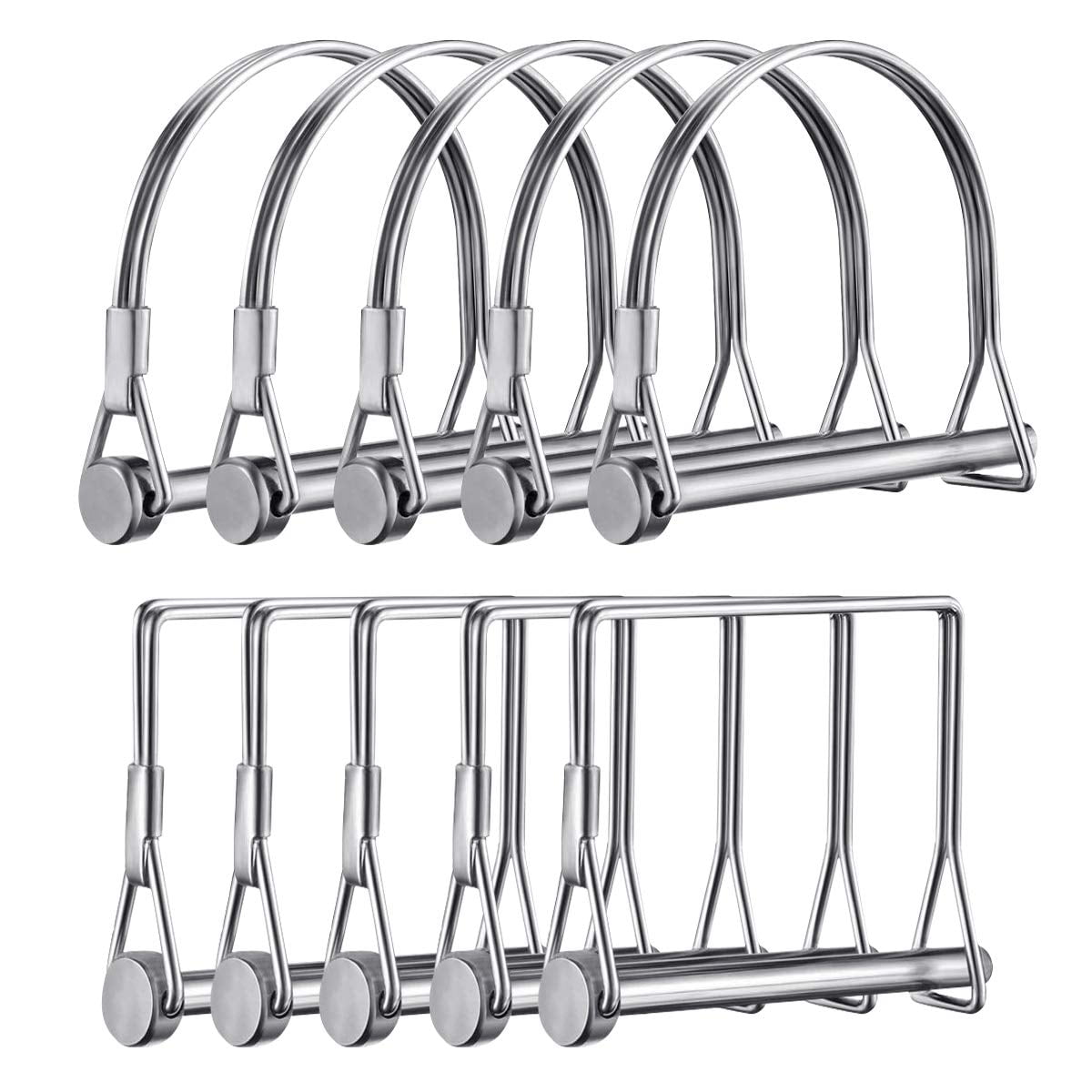 ROADGIVE 10 Pcs PTO Shaft Locking Pin Safety Coupler Pin 1/4 Inch