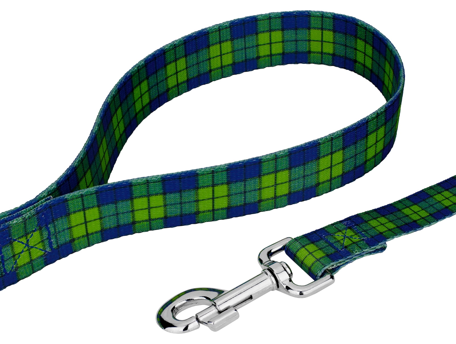 Country Brook Petz® Blue and Green Plaid Martingale Dog Collar and Leash, Extra Small