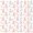 White Coral, variant on Erosebridal Bunny Shower Curtain 72Wx72L for Girls, Happy Faces Waterproof Bathroom Curtain