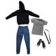 thumbnail image 1 of trajes de figuras de acción masculinas,trajes de escala 1/6,1/6 ropa de hombre,ropa 1/6,accesorios escala 1/6 Hugo trajes de figuras de acción masculinas, 1 of 7
