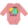 thumbnail image 3 of Inktastic Earth Day Peace Love Earth Boys or Girls Long Sleeve Baby Bodysuit, 3 of 5