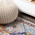 thumbnail image 5 of JONATHAN Y MODERN PERSIAN 2 x 8 Runner Rug, Kirman Bohemian Medallion - Light Gray/Blue/Orange, MDP214A-28, 5 of 9