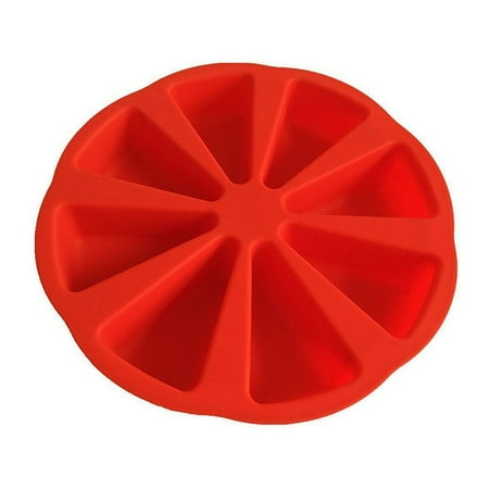 

Limei 8 Fan-Shaped Cavity Silicone Cake Pizza Slices DIY Baking Mould Kitchen Tool