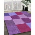 thumbnail image 2 of Ahgly Company Indoor Square Patterned Dark Magenta Purple Area Rugs, 3' Square, 2 of 6