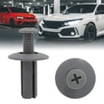 thumbnail image 2 of Unique Bargains 100 Pcs 8mm Hole Gray Plastic Rivets Fastener Push Clips for Car Auto Mudguard, 2 of 4