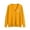 Yellow, variant on Admvng Cardigan Sweaters for Women Solid Casual Knitted Button Up Long Sleeved V-neck Sweater Outer, Size S-3XL