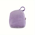 thumbnail image 4 of PENGX Chic Candy-Colored Plush Coin Purse - Soft Polyester Mini Backpack For Women, 4 of 6