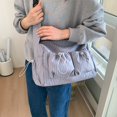thumbnail image 4 of gcong Stylish Plaid Shoulder Bag Large Capacity Textured Crossbody Purse For Autumn Winter Daily Fashion Tote, 4 of 4