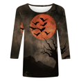 thumbnail image 5 of Zorckvet Womens T-Shirt - Halloween, Crew Neck & 3/4 Sleeve, 5 of 5