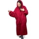 thumbnail image 1 of Manta con capucha extendida de franela de doble cara para parejas, manta para TV, ropa cómoda para el hogar multicolor, 1 of 6