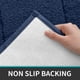 thumbnail image 4 of Non-Slip Bath Mat, Soft Microfiber Bath Mat, Absorbent, Extra Thick Shower Mat for Bathroom, 50 x 80 cm, Navy Blue, 4 of 5