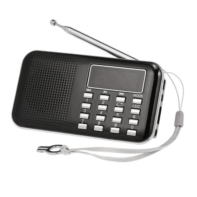Y-896 Mini Radio Digital Portable 3W Stereo Speaker MP3 Audio Player High Fidelity Sound Quality 2 Inch Display Screen Support USB Drive TF Card