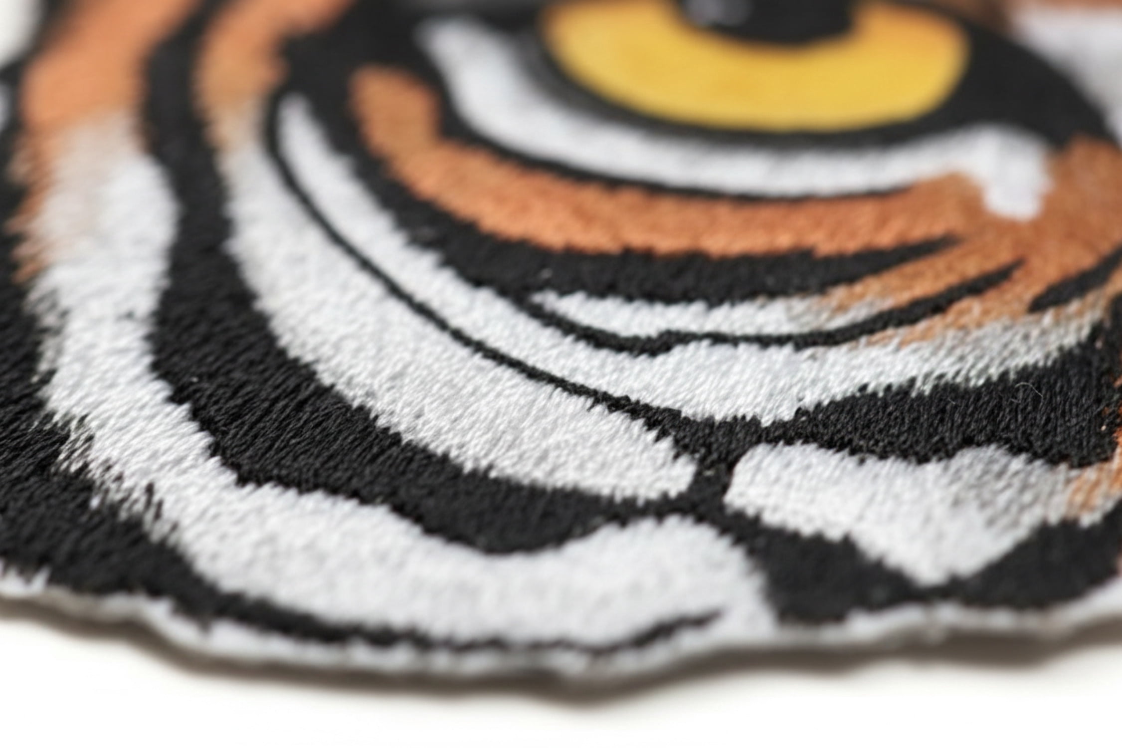 Custom and Unique Eye of Tiger Embroidered Iron on/Sew Patch [7"4.72"]