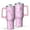 Pink Breast Cancer, variant on Pink Breast Cancer Tumbler with Handle and Lid,40oz Double Wall Vacuum Insulated Tumbler,Cups Gift for Women and Men
