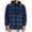 Dark Blue, variant on Flannel Plaid Shirt Jacket for Men Heavyweight Quilted Polyester Lined Snap Zip Up Hoodie Sweatshirt Coat (XL, Blue 01)