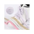 thumbnail image 2 of INSPIRE CHIC 1 Pair Flat Fuzzy Contrast Color Shoe Laces, 0.47" Wide Fat Soft Fluffy Shoelaces Shoestrings for Sneakers Pink Purple 160cm/63.0", 2 of 6