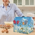 thumbnail image 5 of ZIATUBLES Kitchen Mixer Dust Cover Butterfly Daisy Cloud Sky Print Stand Mixer Cover with Adjustable Drawstring and Front Pockets Compatible with 4.5-5 Quart Stand Mixer Easy to Clean, 5 of 7