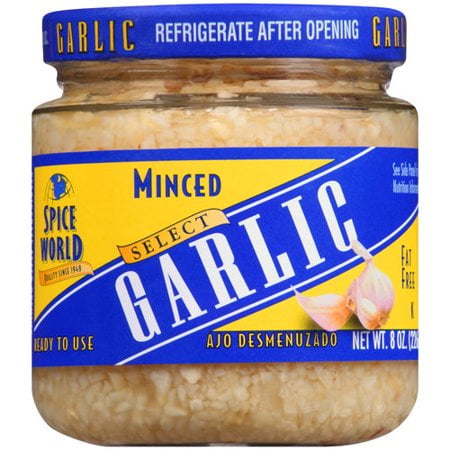 Spice World Minced Garlic, Jar, 8 oz