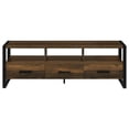 thumbnail image 3 of James 3-drawer Composite Wood 60" TV Stand Dark Pine, 3 of 5