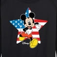 thumbnail image 3 of Disney - Americana - Mickey Usa Flag Star - Women's Lightweight French Terry Long Sleeve Shirt, 3 of 5