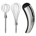 thumbnail image 2 of Cordless Handheld Electric Mixer – 5-Speed Wireless Beater with LED Display & 304 Stainless Steel Whisks for Baking, Smoothies & More (Black), 2 of 4