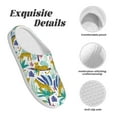 thumbnail image 5 of Lsque Summer Leopard Pattern Womens Comfort Cotton on Scuff With Memory Foam and Anti-skid Sole Slipper-39/40, 5 of 7