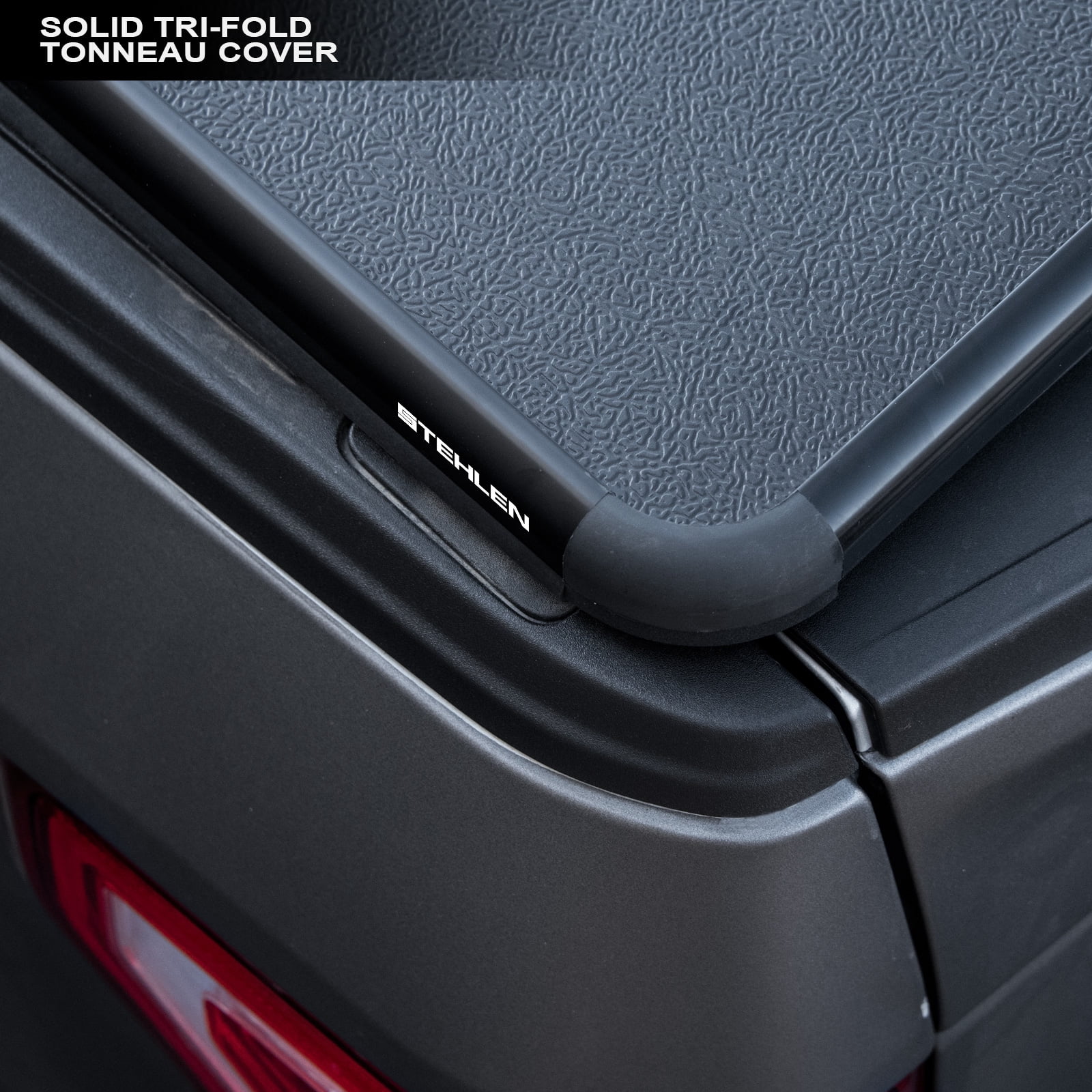 Stehlen 714937190306 Solid Tri Fold Style Truck Bed Tonneau Cover With Tool Bag For 16 18 Toyota Tacoma Access Extended Double Crew Cab 6 Feet 72 Long Bed Walmart Com Walmart Com