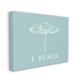 thumbnail image 4 of Stupell Industries I Beach Phrase with Umbrella Inspirational Painting Gallery Wrapped Canvas Art Print Wall Art, 40 x 30, 4 of 8