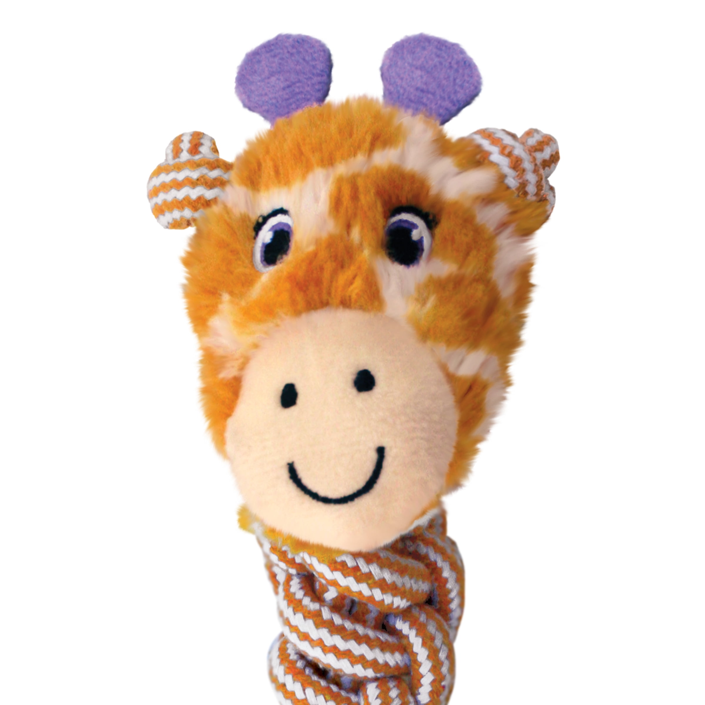 KONG® Knots Twists Squeaker Dog Toy, Giraffe, Medium/Large