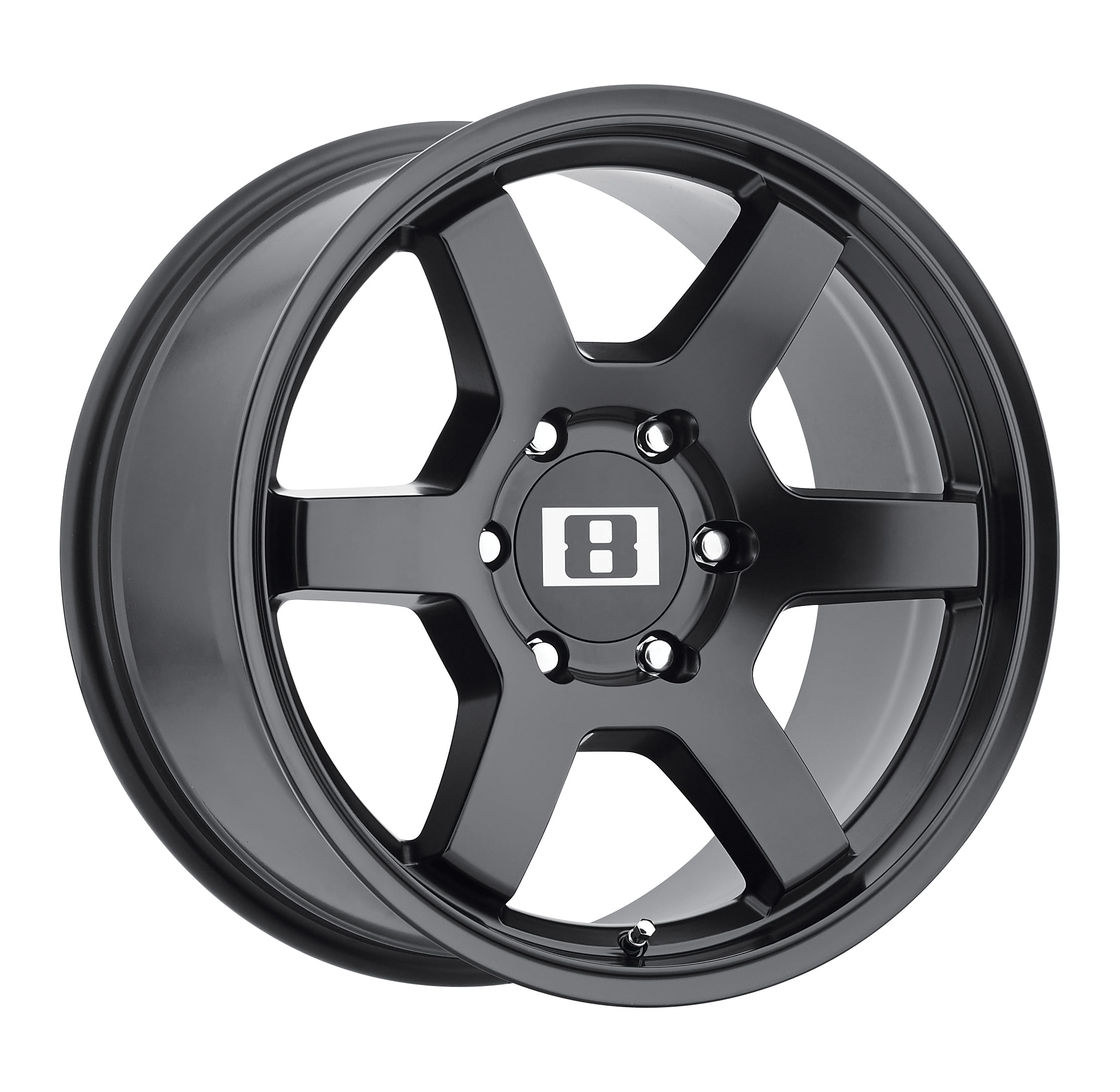 LEVEL 8 Impact Matte Black Wheel with Painted Finish 20 x 9 inches /6x139.7 mm, 9 mm Offset