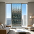 thumbnail image 1 of Transparent Window Film Adhesive Glass Sticker, Privacy Decorative Static Cling Window Cover for Bathroom Bedroom, Light Filtering UV Blocking Window Tint for Home Office, 1 of 6