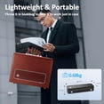 thumbnail image 2 of Impresora portátil sin tinta Gloryang para viajes, impresora térmica inalámbrica compatible con papel térmico de 8,5 x 11 pulgadas, máquina Bluetooth, incluye estuche de transporte y kit de 3 rollos d, 2 of 4