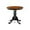 Black & Cherry, variant on East West Furniture EMT-OBK-TP Eden Dining Table - a Round Wooden Table Top with Pedestal Base, 30x30 Inch, Oak & Black