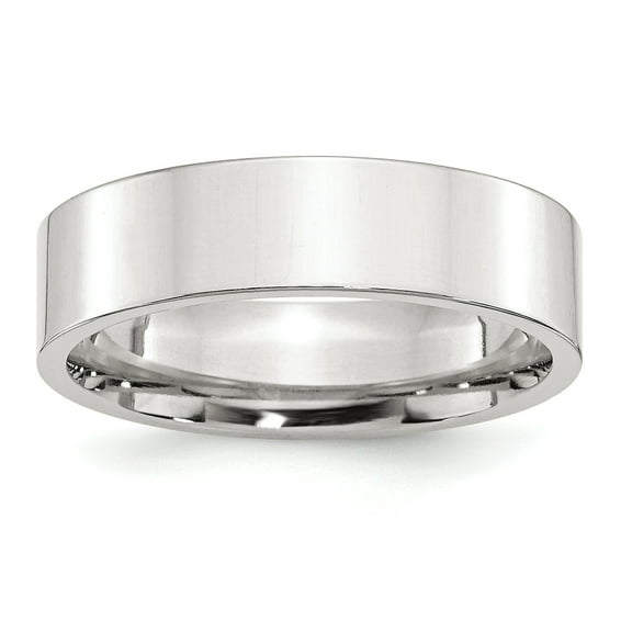 SS 6mm Comfort Fit Flat Size 7.5 Band