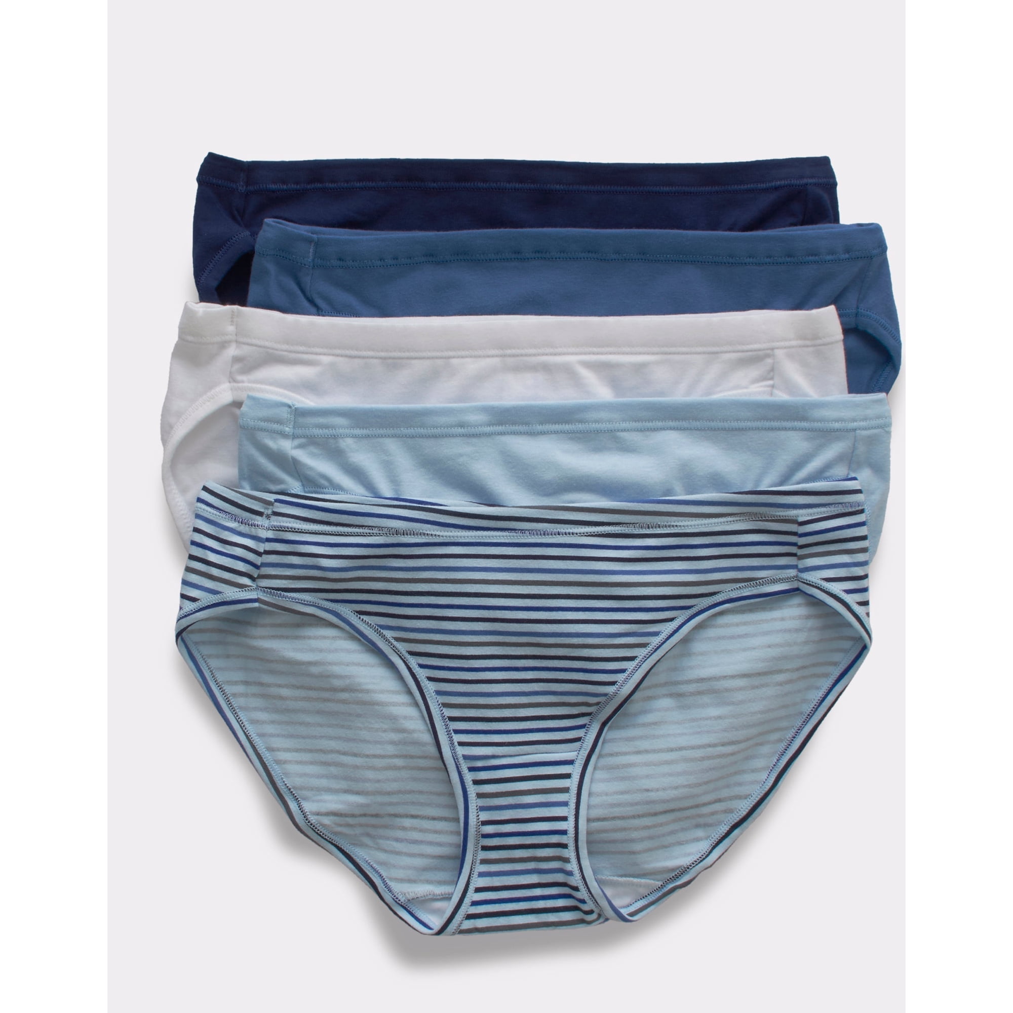 Hanes Ultimate Bikini Underwear 5-Pack ComfortSoft Women's Soft Stretchy ComfortSoft Tagless
