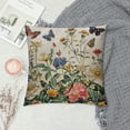 thumbnail image 2 of Nawypu  Colorful Flowers Dragonfly Butterfly Throw Pillow Covers Spring Flower Holiday Cushion Case Decoration for Sofa Couch, 2 of 5
