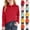Red #891, variant on Girls' Long Sleeve Polo Shirt, Classic Collar School Uniform Top, Ribbed Cuffs Fall Casual, 120