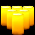 thumbnail image 1 of Lámpara LED tipo pilar CANDLE CHOICE, control remoto impermeable, 7,5 x 13 cm, 6 unidades, 1 of 6